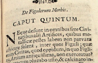 Page opening from De morbis artificium diatriba.